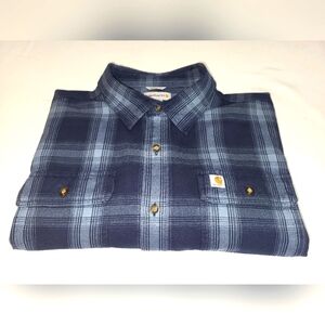 Carhartt Men's Blue Plaid Shirt